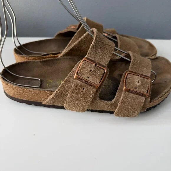 BIRKENSTOCK suede arizona sandals size 41 US 10-10.5 regular width - Picture 4 of 11